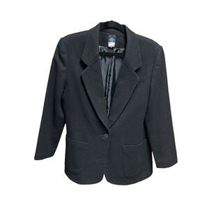 Panther Women’s Black Wool Blazer Size 10 Petite